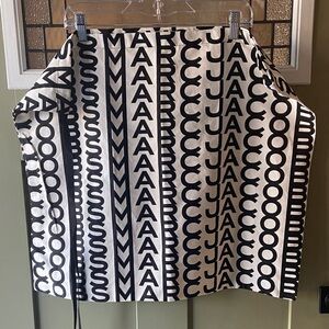 Marc Jacobs Black and White Signature Dust Bag Dustbag for Crossbody Shoulder ++